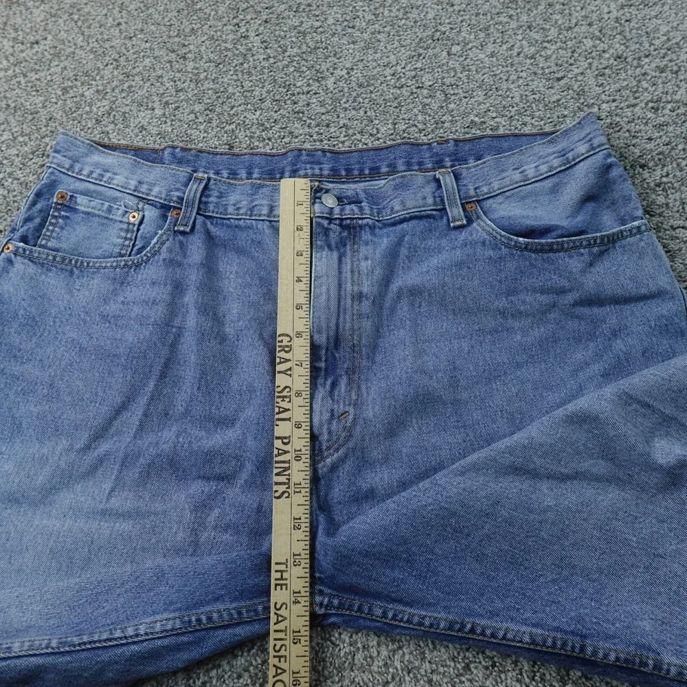 Levis Shorts Mens 42 Light Blue Denim Jean Jorts 569 Loose Relaxed Bermuda Dad